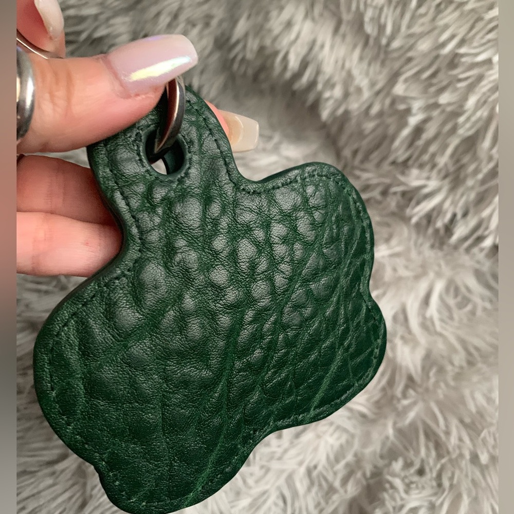 Forest Green Burberry Keychain-With Silver Chunky Hardware- Extremely Durable!!! - Picture 7 of 15